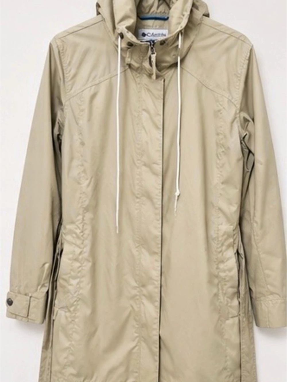 Columbia Pardon My Trench Jacket Women's Hooded Beige Jacket